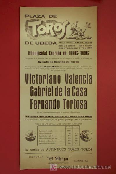Carteles toros: Cartel de toros de &Uacute;beda. - Foto 1