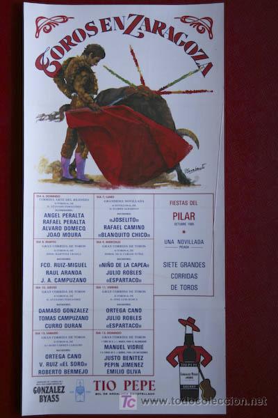 Carteles toros: Cartel de toros de Zaragoza - Foto 1