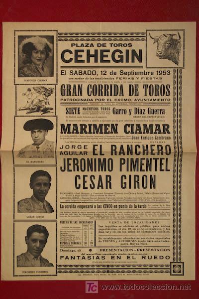 Carteles toros: Cartel de toros de Ceheg&iacute;n. - Foto 1