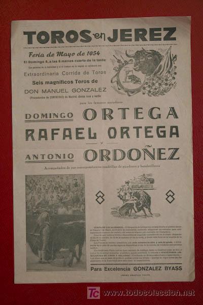 Carteles toros: Cartel de toros de Jerez. - Foto 1