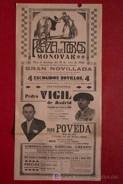 Carteles toros: Cartel de toros de Mon&oacute;var. - Foto 1