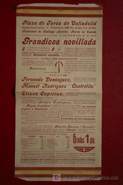 Carteles toros: Cartel de toros de Valladolid. - Foto 1