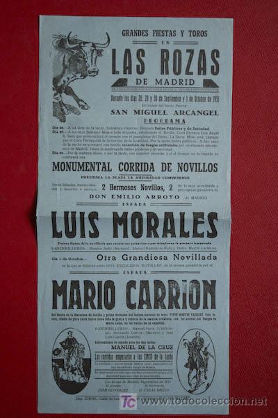 Carteles Toros: Cartel de toros de Las Rozas de Madrid.
