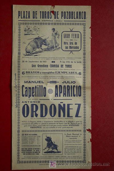 Carteles toros: Cartel de toros de Pozoblanco. - Foto 1