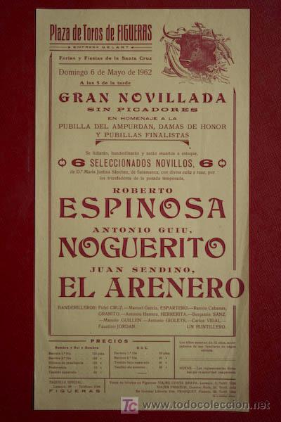 Carteles toros: Cartel de toros de Figueras. - Foto 1