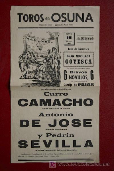 Carteles toros: Cartel de toros de Osuna. - Foto 1