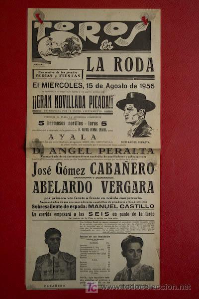 Carteles toros: Cartel de toros de La Roda. - Foto 1