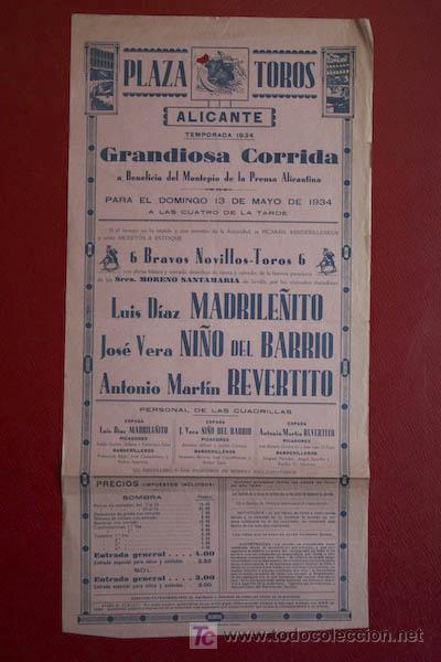 Cartazes Touros: Cartel de toros de Alicante.