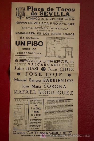Carteles toros: Cartel de toros de Sevilla. - Foto 1