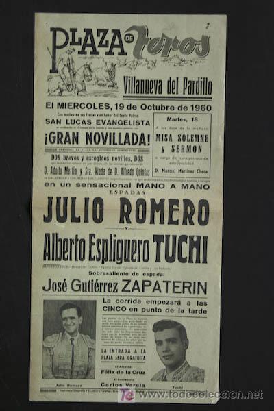 Affiches Tauromachie: Cartel de toros de Villanueva del Pardillo.