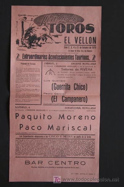 Cartazes Touros: Cartel de toros de El Vell&oacute;n.