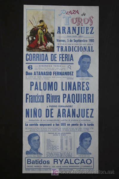Carteles toros: Cartel de toros de Aranjuez. - Foto 1