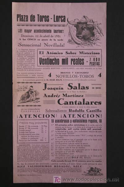 Carteles toros: Cartel de toros de Lorca. - Foto 1