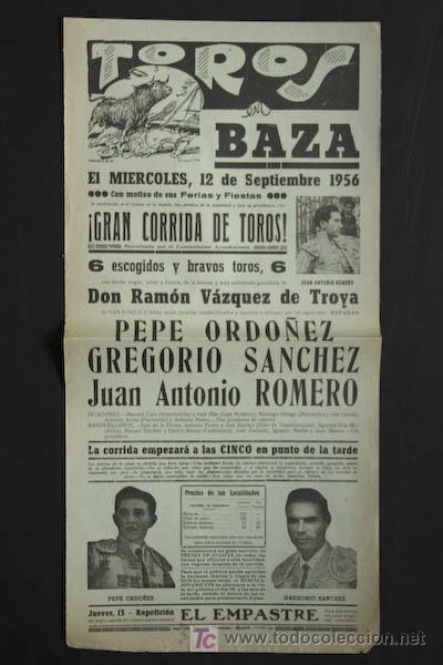 Cartazes Touros: Cartel de toros de Baza.