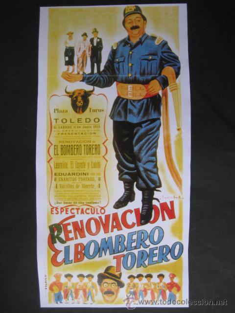 Affiches Tauromachie: CARTEL - PRUEBA DE IMPRENTA- PLAZA DE TOROS DE TOLEDO 1955. ENVIO GRATIS&iexcl;&iexcl;&iexcl;