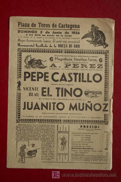 Affiches Tauromachie: Cartel de toros de Cartagena.