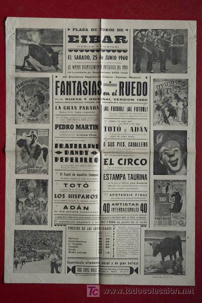 Carteles Toros: Cartel de toros de Eibar.