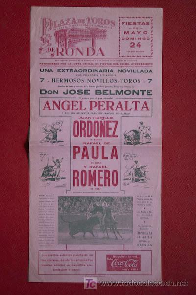 Carteles toros: Cartel de toros de Ronda. - Foto 1