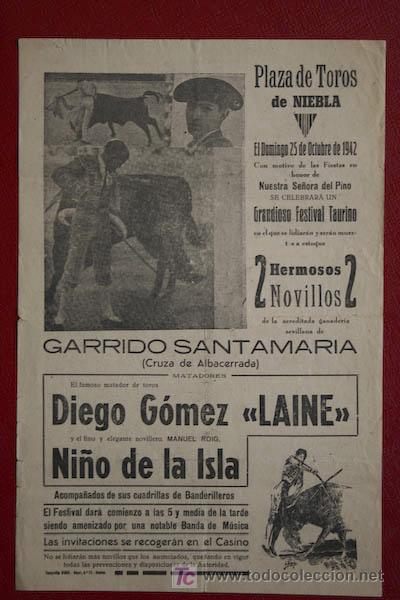 Carteles toros: Cartel de toros de Niebla. - Foto 1