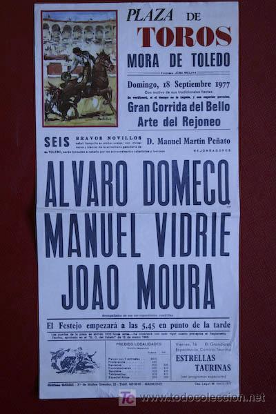 Carteles toros: Cartel de toros de Mora de Toledo. - Foto 1