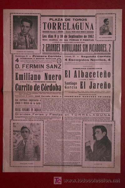 Carteles toros: Cartel de toros de Torrelguna. - Foto 1