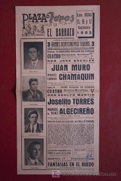 Carteles toros: Cartel de toros de El Barraco. - Foto 1