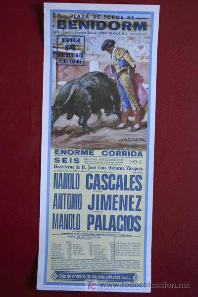 Affiches Tauromachie: Cartel de toros de Benidorm.