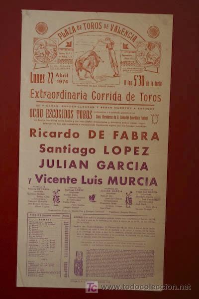 Carteles Toros: Cartel de toros de Valencia.