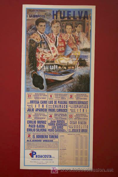 Carteles toros: Cartel de toros de Huelva. - Foto 1