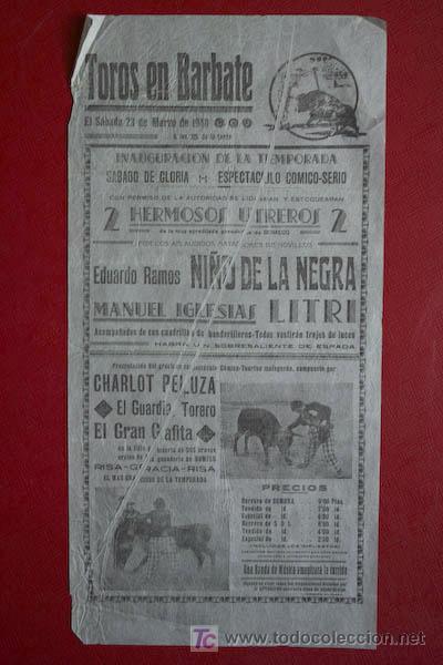 Cartazes Touros: Cartel de toros de Barbate.