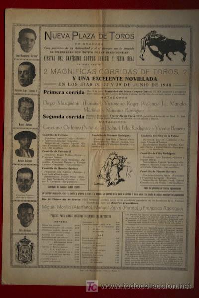Carteles toros: Cartel de Toros de Granada. - Foto 1