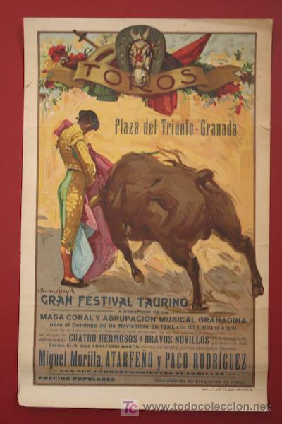 Carteles toros: Cartel de toros del Triunfo. - Foto 1