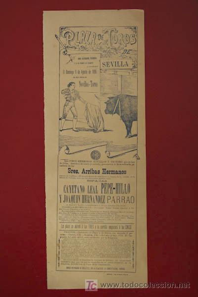 Carteles toros: Cartel de toros de Sevilla. - Foto 1