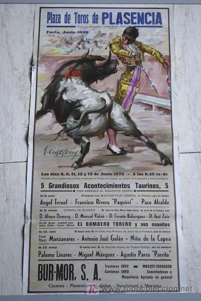 Carteles toros: Cartel de toros de Plasencia. - Foto 1