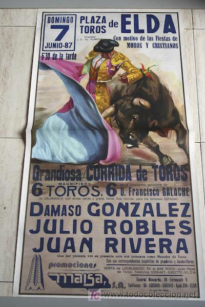 Carteles toros: Cartel de toros de Elda. - Foto 1