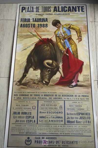 Carteles toros: Cartel de toros de Alicante. - Foto 1