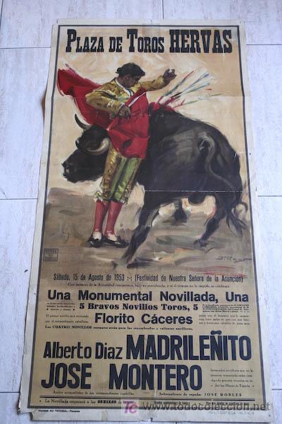 Carteles toros: Cartel de toros de Herv&aacute;s. - Foto 1