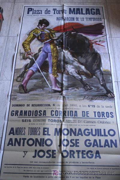Carteles toros: Cartel de toros de M&aacute;laga. - Foto 1