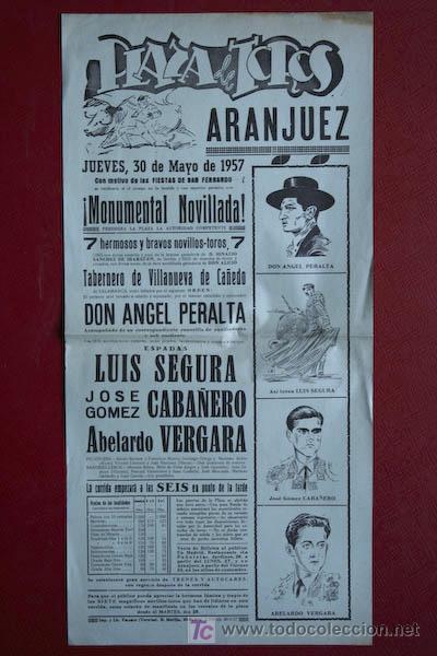 Carteles toros: Cartel de toros de Aranjuez. - Foto 1