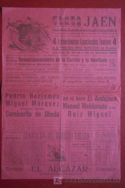 Carteles toros: Cartel de toros de Ja&eacute;n. - Foto 1