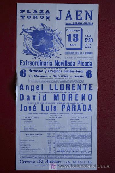 Carteles toros: Cartel de toros de Ja&eacute;n. - Foto 1