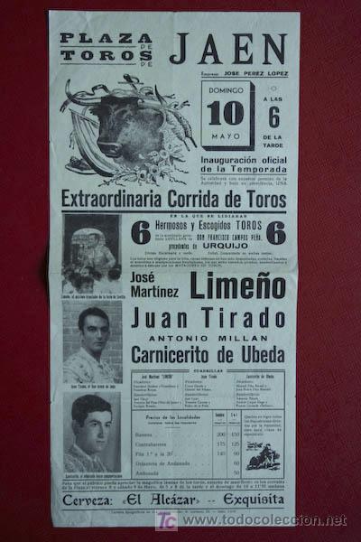 Carteles toros: Cartel de toros de Ja&eacute;n. - Foto 1