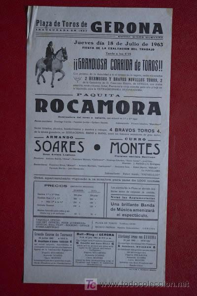 Carteles toros: Cartel de toros de Gerona. - Foto 1