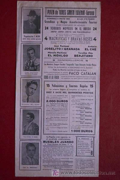 Carteles toros: Cartel de toros de Gerona. - Foto 1