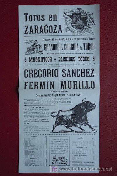 Carteles toros: Cartel de toros de Zaragoza. - Foto 1