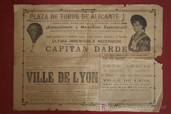 Carteles Toros: Cartel de toros de Alicante.