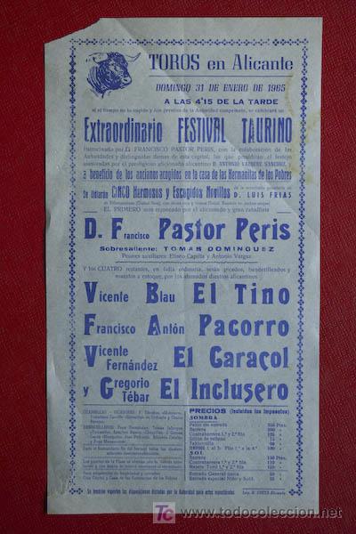Cartazes Touros: Cartel de toros de Alicante