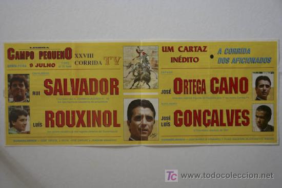 Carteles toros: Cartel de toros de Lisboa. - Foto 1