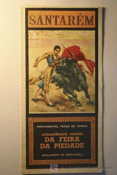 Carteles toros: Programa de toros de mano de Santar&eacute;m. - Foto 1