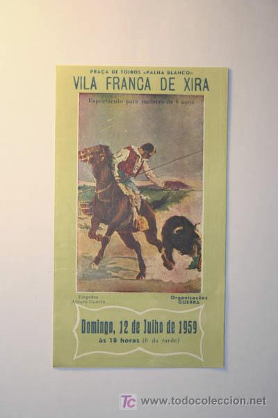 Carteles toros: Programa de toros de mano de Vila Franca de Xira. - Foto 1